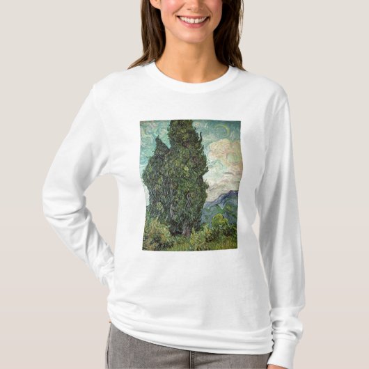 Vincent van Gogh | Cypressen, 1889 T-shirt (Voorkant)