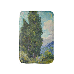 Vincent van Gogh - Cypresses Badmat
