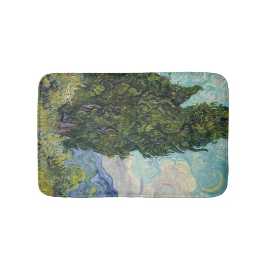 Vincent van Gogh - Cypresses Badmat (Voorkant)
