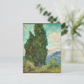 Vincent Van Gogh Cypresses Briefkaart (Staand voorkant)