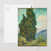 Vincent Van Gogh Cypresses Briefkaart (Voorkant / Achterkant)