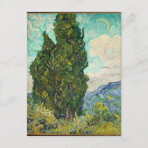 Vincent Van Gogh Cypresses Briefkaart