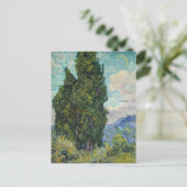 Vincent van Gogh - Cypresses Briefkaart (Staand voorkant)