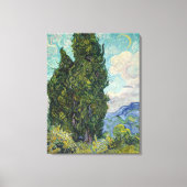 Vincent van Gogh - Cypresses Canvas Afdruk (Voorkant)