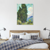 Vincent van Gogh - Cypresses Canvas Afdruk (Insitu (Slaapkamer))