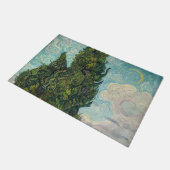 Vincent van Gogh - Cypresses Deurmat (Schuin)