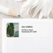 Vincent van Gogh - Cypresses Etiket (Insitu)