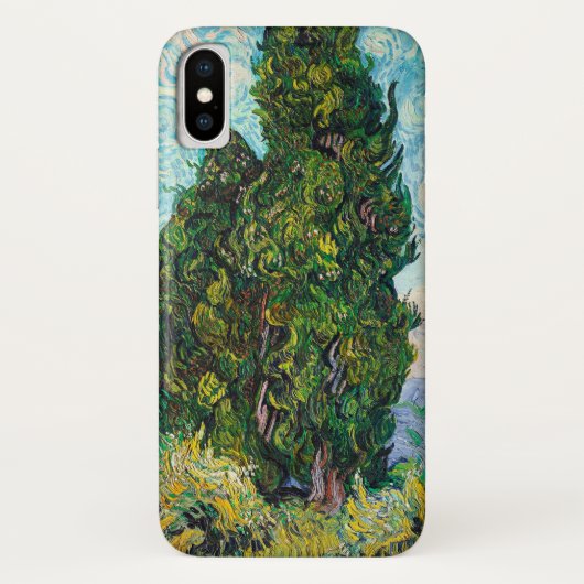 Vincent Van Gogh Cypresses Fine Art Case-Mate iPhone Case (Achterkant)