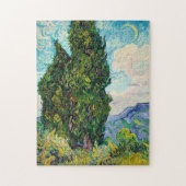 Vincent Van Gogh Cypresses Fine Art Legpuzzel (Verticaal)