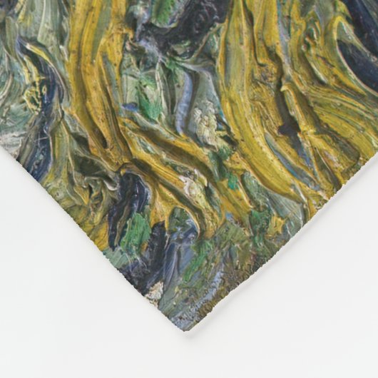 Vincent van Gogh - Cypresses Fleece Deken (Hoek)