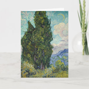Vincent van Gogh - Cypresses Kaart