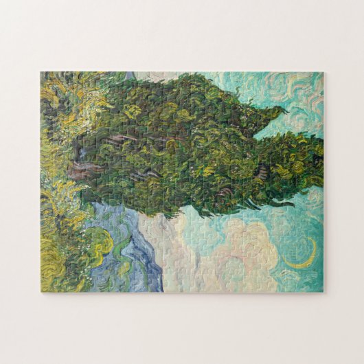 Vincent Van Gogh Cypresses Legpuzzel (Horizontaal)