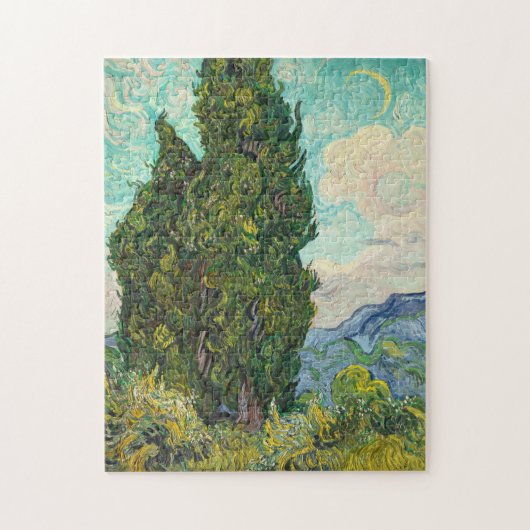 Vincent Van Gogh Cypresses Legpuzzel (Verticaal)