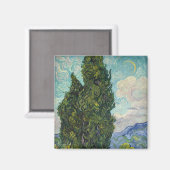Vincent van Gogh - Cypresses Magneet (Voorkant / Achterkant)