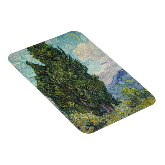 Vincent van Gogh - Cypresses Magneet (Rechterzijde)