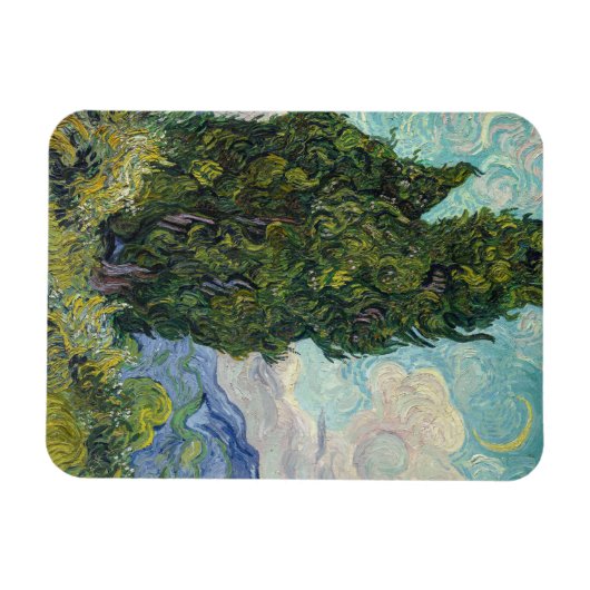 Vincent van Gogh - Cypresses Magneet (Horizontaal)