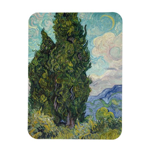 Vincent van Gogh - Cypresses Magneet (Verticaal)