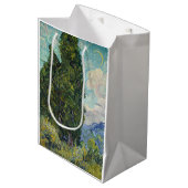Vincent van Gogh - Cypresses Medium Cadeauzakje (Voorkant Gekanteld)