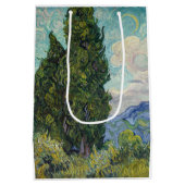 Vincent van Gogh - Cypresses Medium Cadeauzakje (Achterkant)