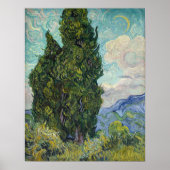 Vincent van Gogh - Cypresses Poster (Voorkant)