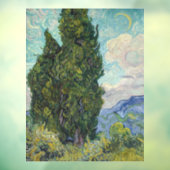 Vincent van Gogh - Cypresses Raamsticker (Vel 3)