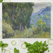 Vincent van Gogh - Cypresses Theedoek (Gevouwen)