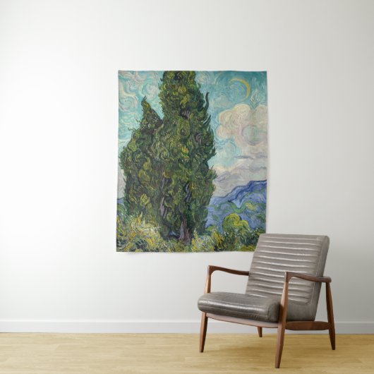 Vincent van Gogh - Cypresses Wandkleed (In situ)