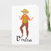 Vincent Van Gogh Dancing Bedankkaart (Voorkant)