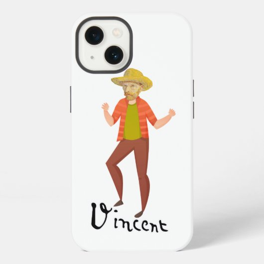 Vincent Van Gogh Dancing iPhone Hoesje (Achterkant)