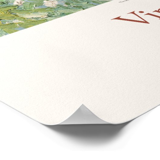 Vincent Van Gogh Daubignys Garden 1890 Art Exhibit Poster (Hoek)