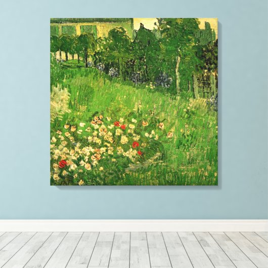 Vincent van Gogh - Daubigny's Garden Canvas Afdruk (Insitu (Houten vloer))