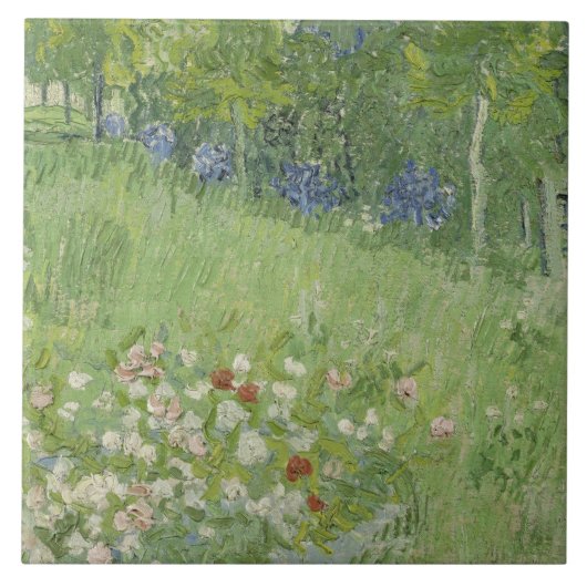 Vincent van Gogh - Daubigny's Garden Tegeltje (Voorkant)