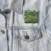 Vincent van Gogh | Daubigny's tuin, 1890 Vierkante Button 5,1 Cm (In situ)