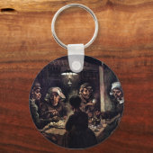 Vincent Van Gogh - de Aardappe Kunst van de Aardap Sleutelhanger (Voorkant)