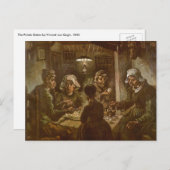 Vincent van Gogh - De aardappel Eaters Briefkaart (Voorkant / Achterkant)