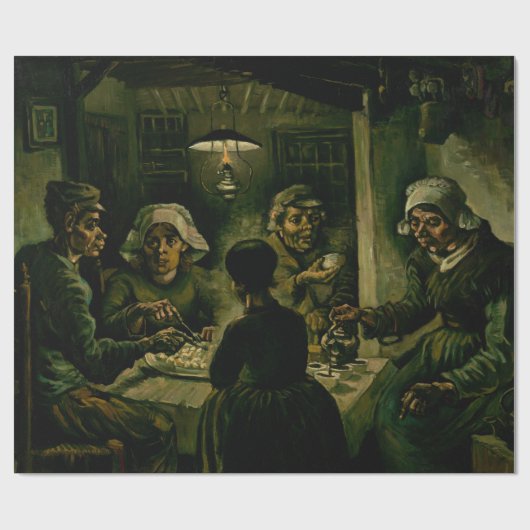 Vincent van Gogh - De aardappel Eaters Cadeaupapier (Vlak)