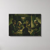 Vincent van Gogh - De aardappel Eaters Canvas Afdruk (Voorkant)