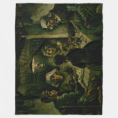 Vincent van Gogh - De aardappel Eaters Fleece Deken (Voorkant)
