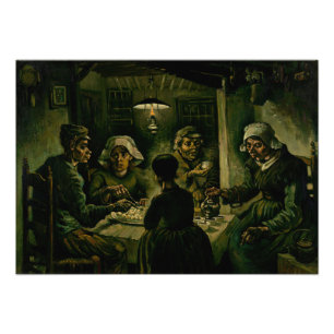 Vincent van Gogh - De aardappel Eaters Foto Afdruk