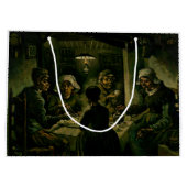 Vincent van Gogh - De aardappel Eaters Groot Cadeauzakje (Achterkant)