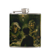 Vincent van Gogh - De aardappel Eaters Heupfles (Voorkant)