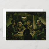 Vincent van Gogh - De aardappel Eaters Kaart (Voorkant / Achterkant)