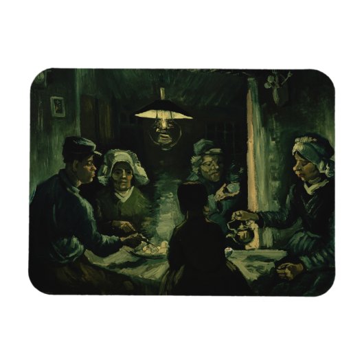 Vincent van Gogh - De aardappel Eaters Magneet (Horizontaal)