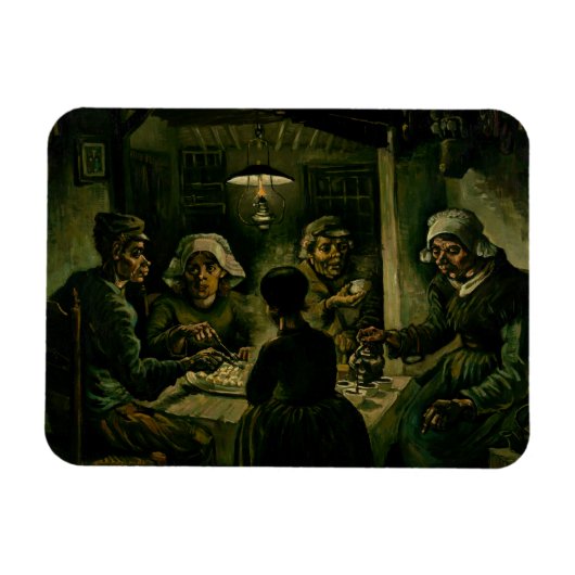 Vincent van Gogh - De aardappel Eaters Magneet (Horizontaal)