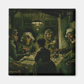Vincent van Gogh - De aardappel Eaters Magneet (Voorkant)