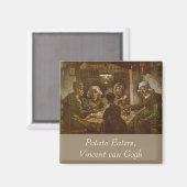 Vincent van Gogh - De aardappel Eaters Magneet (Voorkant / Achterkant)