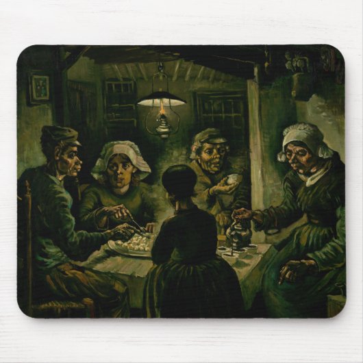 Vincent van Gogh - De aardappel Eaters Muismat (Voorkant)