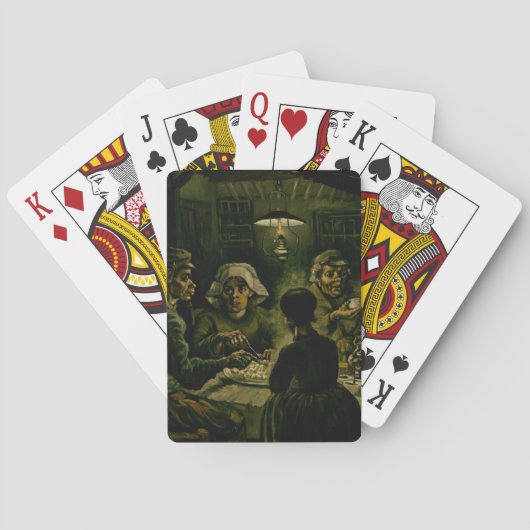 Vincent van Gogh - De aardappel Eaters Pokerkaarten (Achterkant)