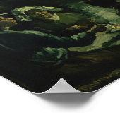 Vincent van Gogh - De aardappel Eaters Poster (Hoek)