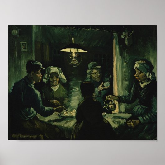 Vincent van Gogh - De aardappel Eaters Poster (Voorkant)